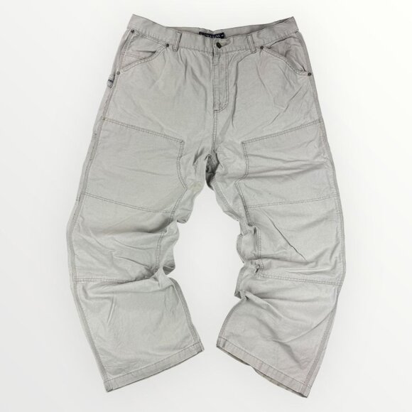 Vintage Nautica Jeans Mens Double Knee Y2K Carpenter Canvas Pants Cargo Casual - Picture 1 of 12